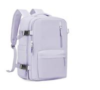 ENWWCH Mochila de Viaje en Cabina for Mujer, Bolso for Ordenador portátil, Equipaje Mano Gran Capacidad, Mochila 45x36x20cm, Bolsa Resistente al Agua 40x20x25cm para Travel(Purple,S)