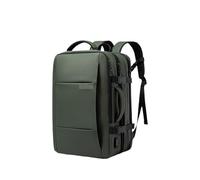 ENWWCH Mochila de Viaje for Hombre, Mochila Negocios, Bolso Extensible Escolar, Impermeable for Ordenador portátil Gran Capacidad para Travel(Green)