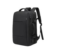 ENWWCH Mochila de Viaje for Hombre, Mochila Negocios, Bolso Extensible Escolar, Impermeable for Ordenador portátil Gran Capacidad para Travel(Black)