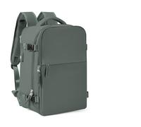 ENWWCH Mochila del Bolso de la Cabina, Equipaje Mano en el avión, Mochila Viaje Ordenador portátil para Travel(Dark Green,L)