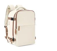 ENWWCH Mochila del Bolso de la Cabina, Equipaje Mano en el avión, Mochila Viaje Ordenador portátil para Travel(Beige,S)