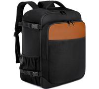 ENWWCH Mochila for Ordenador portátil, Mochila de Negocios Simple Multifuncional for Hombres, Bolsa Mano Cabina aprobada por aerolínea para Travel(Brown,45X20X35)