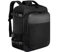 ENWWCH Mochila for Ordenador portátil, Mochila de Negocios Simple Multifuncional for Hombres, Bolsa Mano Cabina aprobada por aerolínea para Travel(Black,40X20X25)