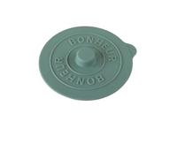 ENWWCH Tapa integrada de Goma Silicona con Letras en Relieve cóncavas Color sólido Simple, Tapa Creativa for Taza Agua, for for Polvo, Redonda for fría, 5 uds para Tazas(Green)