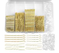 Enwye 300 Horquillas Rubias, 100 Para Cabello Rubio De 5 Cm Y 7 Cm, 100 Horquillas Para Mujer, Kit De 100 Bandas Para El Cabello