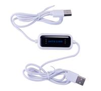Enwye Cable de transferencia de datos de alta velocidad para 2 PC, 1,5 m, USB a USB, para compartir archivos y transferir datos entre dos computadoras.