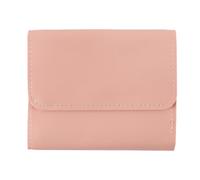 Enwye Cartera de Piel sintética Rosa, Fina y Plegable, para Mujer, Tarjetero Multifuncional con Cierre de Metal.