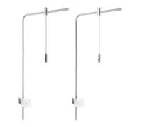 Enwye Soporte colgante de luz de acuario de aleación de aluminio plateado para accesorios de iluminación de peceras