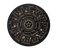 Enwye Tablero De Péndulo Para Adivinación, Con 26 Letras, Signos Del Zodíaco Y Descripciones Textuales De La A a La Z, Para Adivinación Y Manualidades De Brujería.