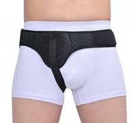 ENWYTE Cinturón for hernia inguinal Cinturón abdominal posoperatorio Cinturón for hernia abdominal for hombres y mujeres negro for hernias individuales se puede usar cinturón ajustable hacia la izquie
