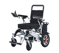 ENWYTE Silla de ruedas eléctrica Silla de ruedas plegable Aleación de aluminio Capacidad de carga 135 kg Peso ligero Alcance de kilometraje 17-21 km 4 ruedas Asistencia caminar(24V-12AH)