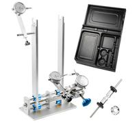 ENWYTE Soporte Rueda de Bicicleta de Aluminio de liberación rápida con Eje pasante ajustador de llanta Plegable alineación de Mantenimiento Ruedas de 26" 27,5", 700C, 29"(Blue+Storage Box)