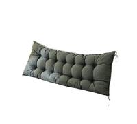 EnxJire Cojín para terraza Cabecero Lectura Almohadas corporales Silla Mesilla de Noche Sillón Lumbar Almohada Lectura Cuña Respaldo Hogar(Dark Grey,120x50cm)