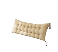 EnxJire Cojín para terraza Cabecero Lectura Almohadas corporales Silla Mesilla de Noche Sillón Lumbar Almohada Lectura Cuña Respaldo Hogar(Beige,120x50cm)