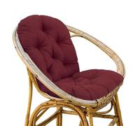 EnxJire Cojín para terraza Cojín for Silla de jardín al Aire Libre, Giratorio, Mecedora, Columpio, Respaldo, Almohada, Accesorios cómodos(Red)