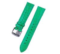 EnxJire Correa de reloj de cuero Leather Watch Strap Quick Release Replacement Bands Colorful Suitable for Men and Women(Light green,22mm)