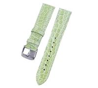 EnxJire Correa de reloj de cuero Leather Watch Strap Quick Release Replacement Bands Colorful Suitable for Men and Women(Light green2,22mm)