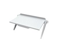 EnxJire Estante Superior de TV Estante Superior for Pantalla de TV, Soporte Ajustable for Monitor computadora, Organizador Escritorio for Router(Whtie S)