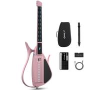 Enya CYBER-G Guitarra Smart Innovadora - Sin Cuerdas Guitarra Travel Guitar portátil & Silent E-Guitar con teclas LED, Drum & Bass, cientos de sonidos, altavoz incorporado para aprendizaje rápido