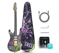 Enya Guitarra eléctrica Inspire 39" Smart Guitarra eléctrica de fibra de carbono con altavoz inalámbrico de 15 W, 20 sonidos diferentes