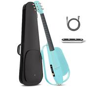 Enya Guitarra Electroacústica NEXG 2 - Versión Básica Guitarra Eléctrica de Fibra de Carbono Azul de 38'' Smart Guitar para Adultos con Altavoz Inalámbrico de 80W Pedal Cargador y funda