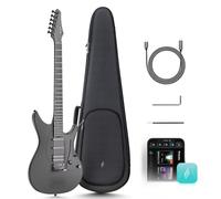 Enya Inspire 39" Guitarra Eléctrica Inteligente - Fibra de carbono, altavoz inalámbrico 15W, 20 sonidos, ajustes preestablecidos, cable carga, llave ajuste y estuche rígido.