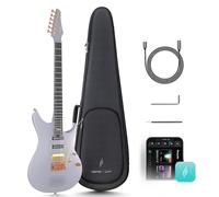 Enya Inspire 39" Guitarra Eléctrica Inteligente - Fibra de carbono, altavoz inalámbrico 15W, 20 sonidos, ajustes preestablecidos, cable carga, llave ajuste y estuche rígido.