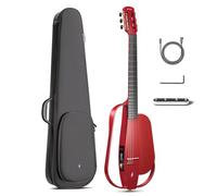 Enya NEXG 2N Conjuntos de Guitarras - Guitarras Electroacústicas Rojo de 38" Cuerdas de Nylon Fibra de Carbono Clásico Viaje para Adultos Niños Viajes Casa Escuela Fiestas Jugar y Cantar
