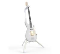ENYA Soporte ajustable para guitarra (de 76 a 99 cm) con gancho automático, de acero inoxidable, acolchado antideslizante y diseño de tres patas para guitarras acústicas y eléctricas.