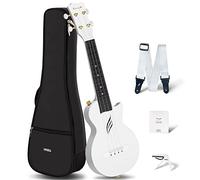 Enya Ukelele Soprano 21 Pulgadas - NOVA U Mini Ukelele Blanco Acústico para Principiantes Adultos Niños de 3 a 15 Años Kit de Inicio con Estuche Correa Capo y Cuerdas para el Hogar La Escuela