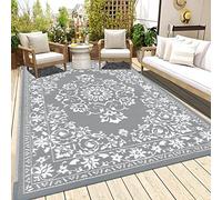 Enyhom Alfombra Exteriores Extra Grande 180 x 270 cm, Alfombras de Exterior Impermeable Duradera Outdoor Rug Reversible para Camping, Terraza, Playa, Balcón, Porche, Patio Trasero
