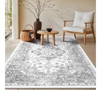Enyhom Alfombra Salon Pelo Corto Vintage 90 x 150 cm, Suave Alfombras de Habitacion Rectangulares Antideslizante Alfombra Dormitorio Lavable Ligera Delgada Tapete Sala para Entrada, Comedor, Salo