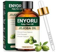 ENYORLI Aceite de Jojoba 120ml Extraído por Prensado en Frío Suave e Hidratante Equilibra la Grasa y la Humedad del Rostro Nutre el Cuerpo y es Adecuado para el Cuidado Diario del Cabello