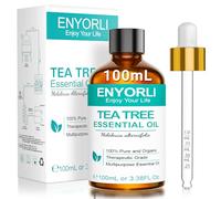 ENYORLI Aceite Esencial de Árbol de Té 100ml Tea Tree Oil,Aceite de Aromaterapia para Rostro Velas Difusor Piel y Cabello Aromaterapia y Difusor