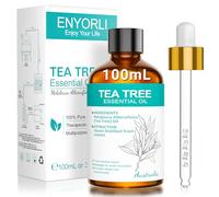 ENYORLI Aceite Esencial de Árbol de Té 100ml Tea Tree Oil,Aceite de Aromaterapia para Rostro Velas Difusor Piel y Cabello Aromaterapia y Difusor