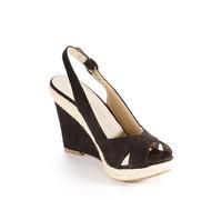 Enza Nucci Sandalia, Negro, 39 EU