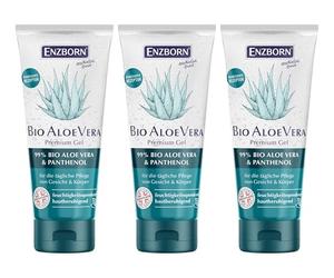 ENZBORN Gel prémium de aloe vera, tubo de 100 ml, paquete de 3 unidades