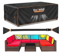 Enzeno Funda Muebles Exterior con Salidas de Aire Funda para Muebles de Jardín Impermeable Anti Viento Cubierta para Muebles de Jardin Tela Oxford 420D Fundas Protectora 300x200x90cm