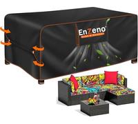 Enzeno Funda para Muebles de Jardín Resistente Impermeable,200 x 100 x 74 cm,Tela Oxford 420D para Muebles de Salón,Fundas Protectora para Muebles de Salón,Cubierta de Salón con Salida de Aire para