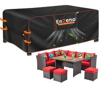 Enzeno Funda para Muebles de Jardín Resistente Impermeable,280 x 205 x 106 cm,Tela Oxford 420D para Muebles de Salón,Fundas Protectora para Muebles de Salón,Cubierta de Salón con Salida de Aire para