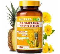 Enzimas digestivas a base de bromelina extra fuerte 120 cápsulas 2000 mg | Drenaje Linfatico, Anticelulitico Reductor Potente y Digestive Enzymes | Retención De Líquidos | Drenante NUTREA PRO®