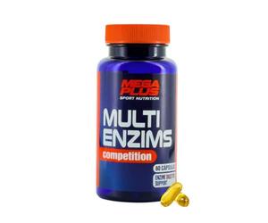 Enzimas Digestivas - Multienzims Competition- Mega Plus Sport Nutrition - Mejora Del Proceso Digestivo - Con Extracto De Diente De Léon - 60 Capsulas Vegetales (169028)