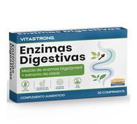 Enzimas Digestivas Veganas Completas Vitastrong DigeZyme, Clavo de Olor, Mezcla Patentada Digestive Enzymes, Maltodextrina, Alfa-amilasa, Proteasa, Celulasa, Lipasa, Lactasa, Sin OGM, Gluten, Lactosa