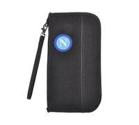 Enzo Castellano SSC NAPOLI 121847 Sscn, Accesorio de Viaje-Billetera Tipo Pasaporte Unisex Adulto, Gris, 23,5x12x3 cm