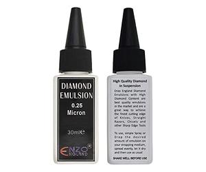ENZO ENGLAND Polietileno Diamante Stropping Emulsión Suspensión Fluido de lapeado abrasivo Premium Stropping Diamond Emulsión Afiladora Cuchillos de afeitar (0,25 micras)