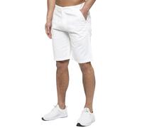 Enzo Hombre Chino Shorts de Algodón Verano Playa Pantalones Corte Normal