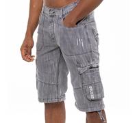 Enzo Hombre Pantalones Cortos Combate Trabajo Bolsillos Rodilla Largo Denim Half