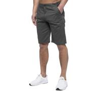 Enzo Hombre Shorts Chinos Algodón Casual Verano Trabajo Estándar Elástico Playa