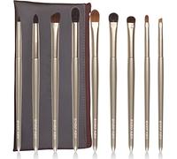 ENZO KEN Juego de Brochas de Sombra de Ojos de Pelo de Cabra Natural, Juego de Brochas de Sombra de Ojos de Pelo de Pony, Cepillo de Contorno de Nariz Pequeño, Cepillo de Sombra de Ojos En