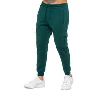 Enzo Mens Cargo Joggers Puños Pantalones de Chándal Gimnasio Corte Normal Polar